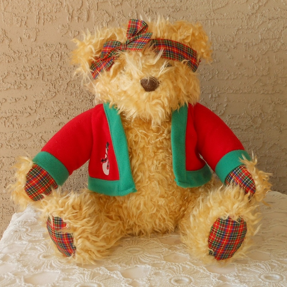 🎄 HALLMARK Vintage Merrily Bear Collectible Plush